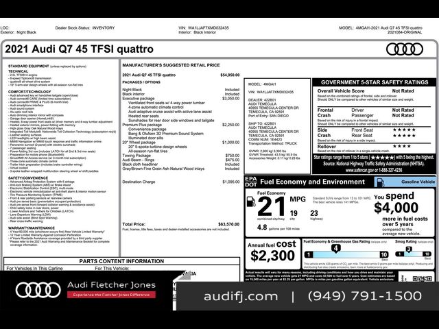 2021 Audi Q7 Premium Plus