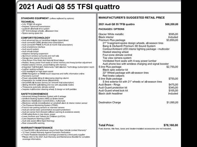 2021 Audi Q8 Premium Plus