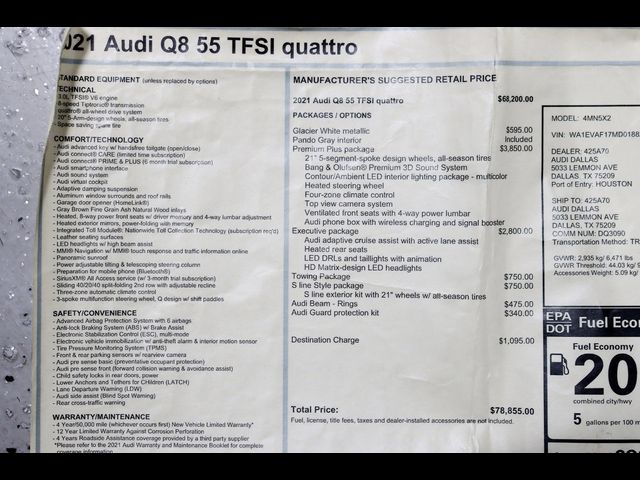 2021 Audi Q8 Premium Plus