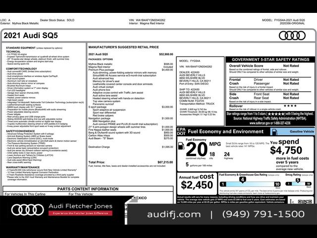 2021 Audi SQ5 Premium Plus