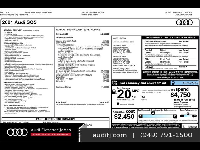 2021 Audi SQ5 Premium Plus