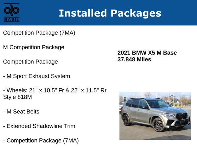 2021 BMW X5 M Base