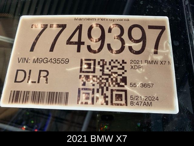 2021 BMW X7 M50i