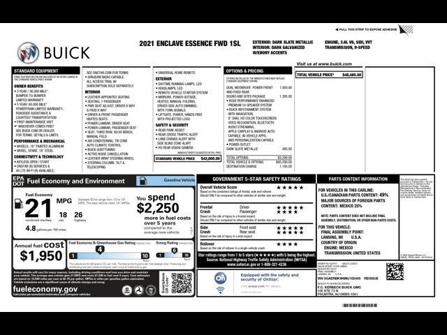 2021 Buick Enclave Essence