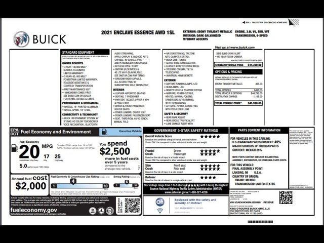 2021 Buick Enclave Essence