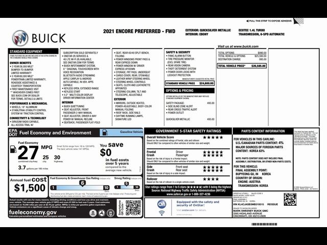 2021 Buick Encore Preferred