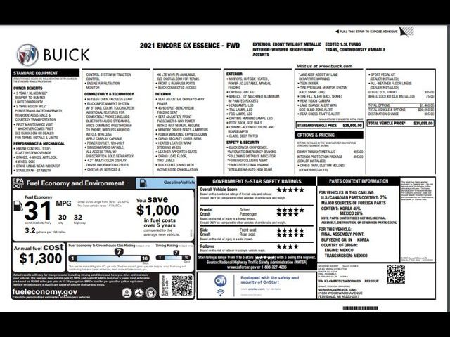 2021 Buick Encore GX Essence