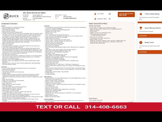 2021 Buick Encore GX Select