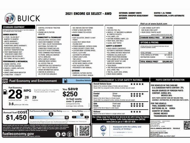 2021 Buick Encore GX Select