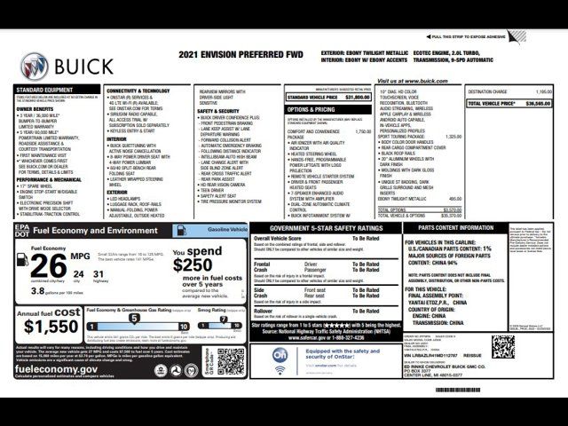 2021 Buick Envision Preferred