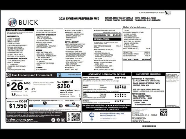 2021 Buick Envision Preferred