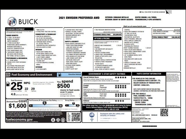 2021 Buick Envision Preferred