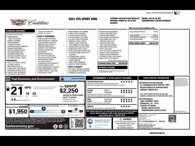 2021 Cadillac XT5 Sport