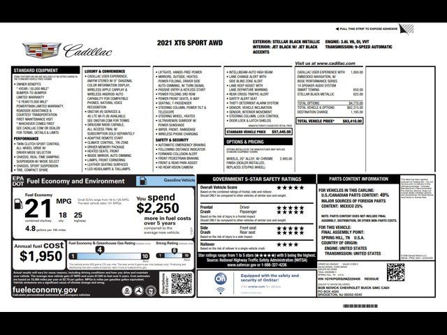 2021 Cadillac XT6 Sport