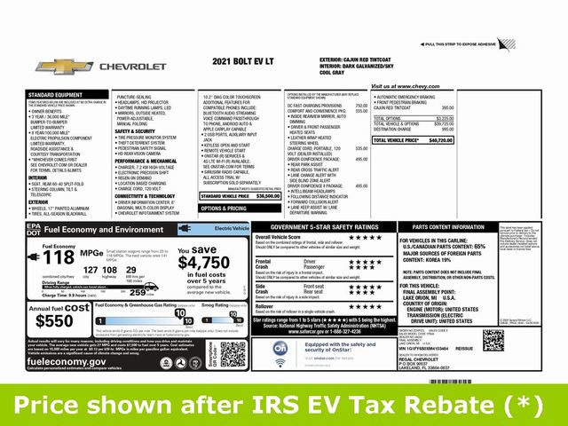 2021 Chevrolet Bolt EV LT