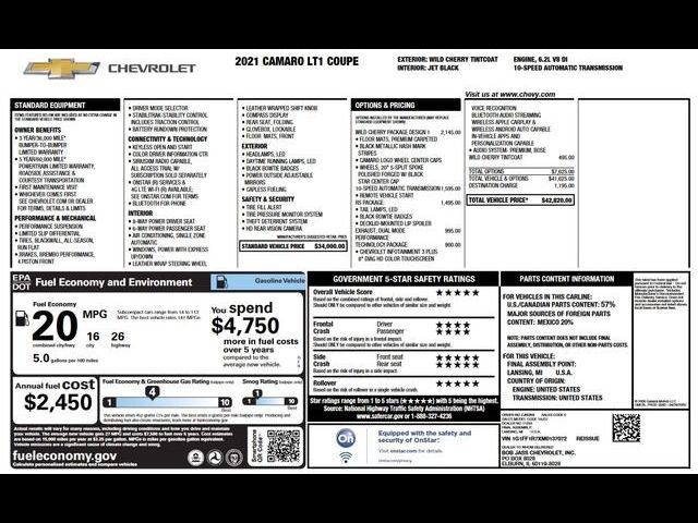 2021 Chevrolet Camaro 1LT