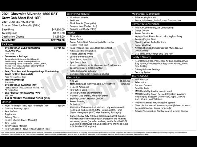 2021 Chevrolet Silverado 1500 RST