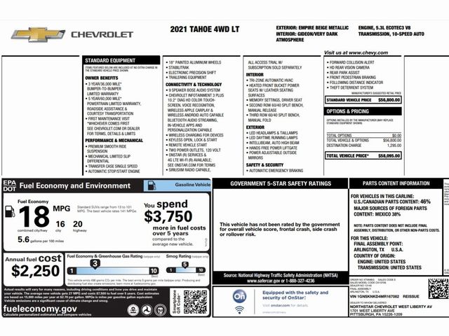 2021 Chevrolet Tahoe LT