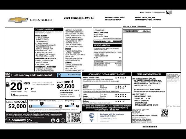 2021 Chevrolet Traverse LS