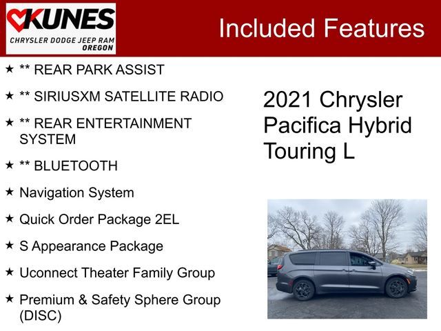 2021 Chrysler Pacifica Hybrid Touring L