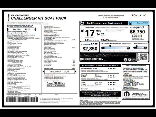 2021 Dodge Challenger R/T Scat Pack