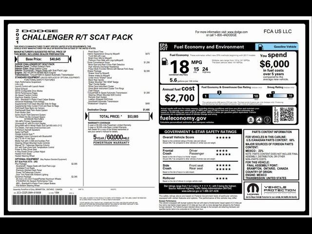 2021 Dodge Challenger R/T Scat Pack