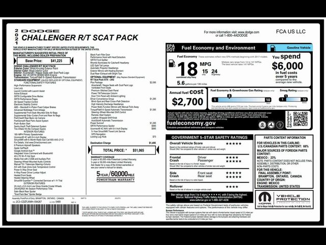 2021 Dodge Challenger R/T Scat Pack