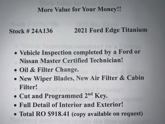 2021 Ford Edge Titanium