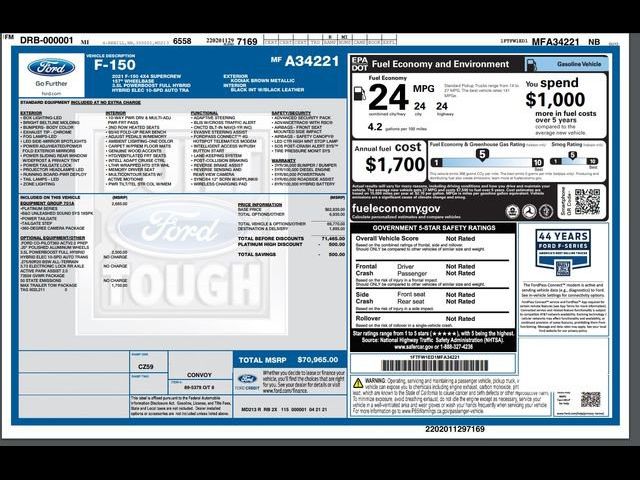 2021 Ford F-150 Platinum