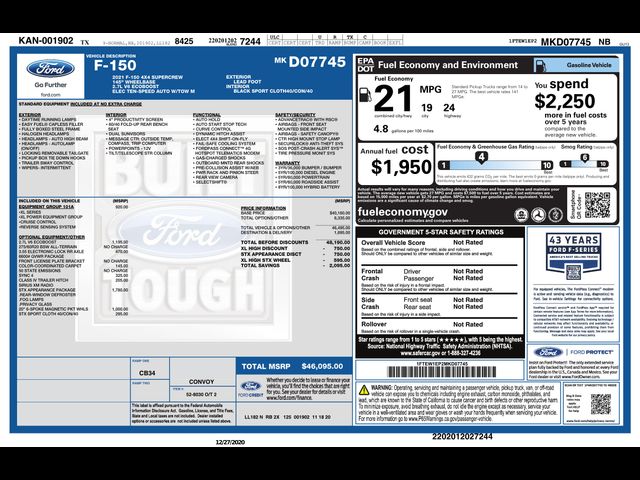 2021 Ford F-150 XL