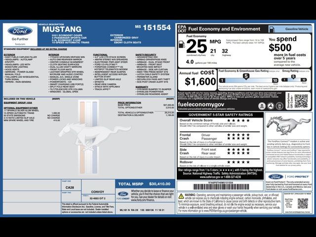 2021 Ford Mustang EcoBoost