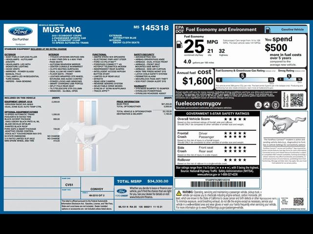 2021 Ford Mustang EcoBoost