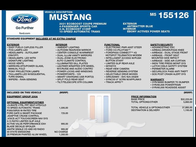 2021 Ford Mustang EcoBoost Premium