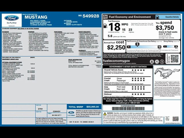 2021 Ford Mustang Mach 1