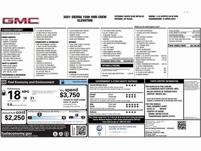 2021 GMC Sierra 1500 Elevation