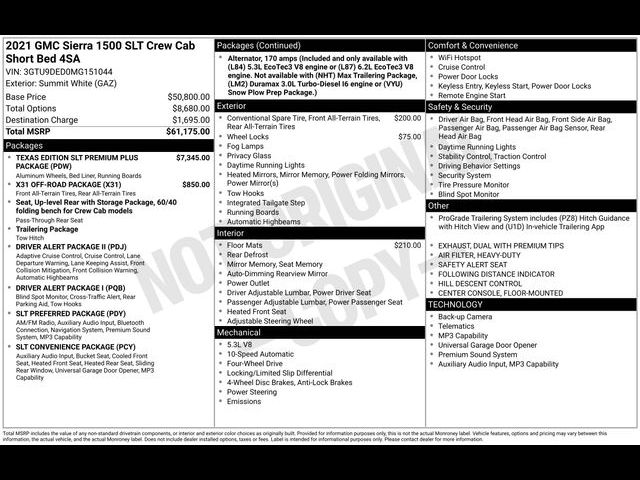 2021 GMC Sierra 1500 SLT