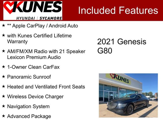 2021 Genesis G80 2.5T