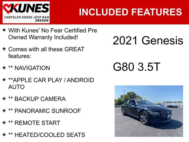 2021 Genesis G80 3.5T