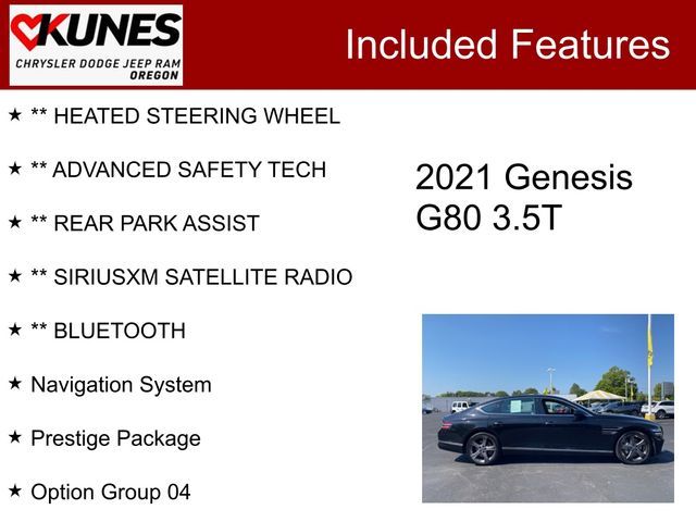 2021 Genesis G80 3.5T