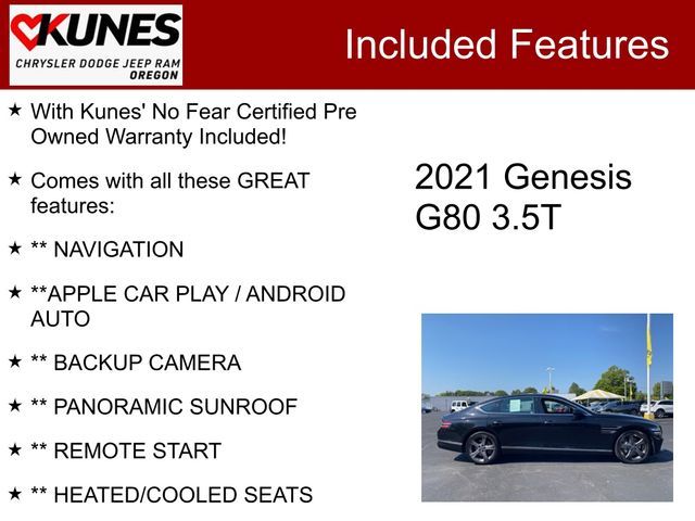 2021 Genesis G80 3.5T