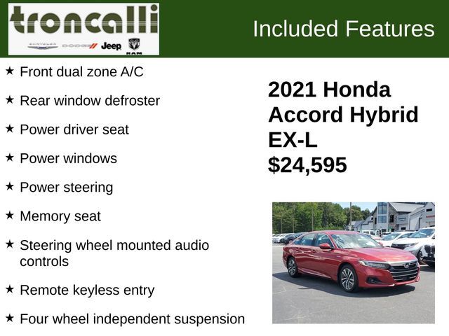 2021 Honda Accord Hybrid EX-L