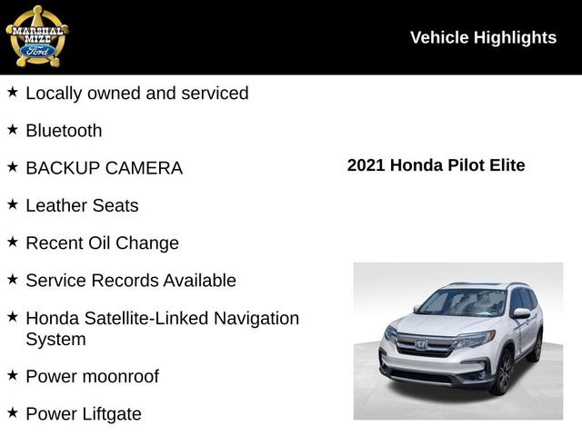2021 Honda Pilot Elite