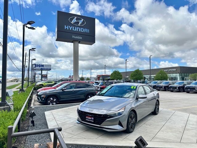 2021 Hyundai Elantra Hybrid Blue