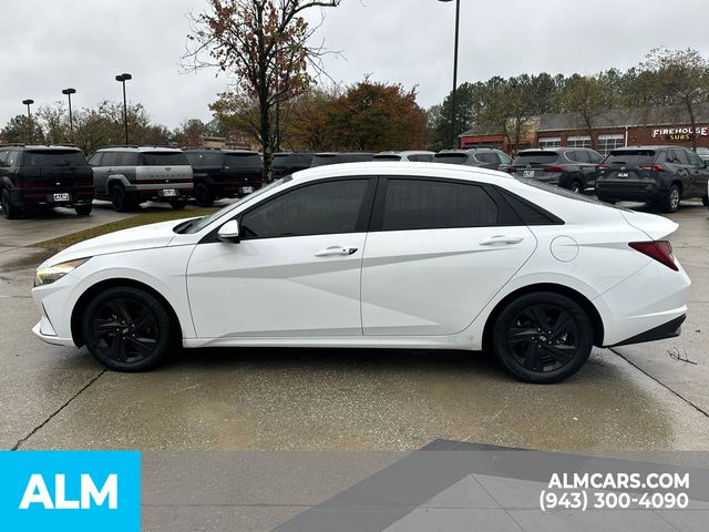 2021 Hyundai Elantra Hybrid Blue