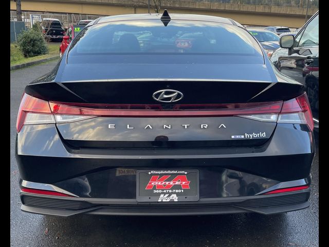 2021 Hyundai Elantra Hybrid Blue