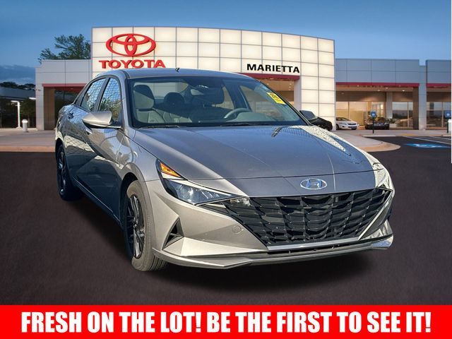 2021 Hyundai Elantra Hybrid Blue