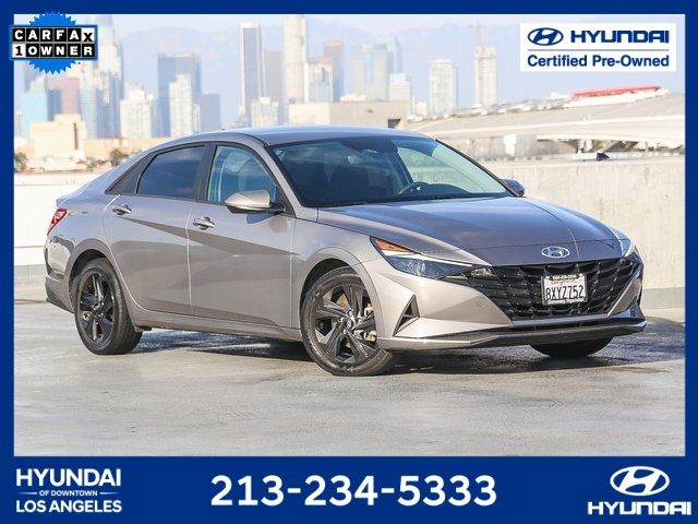 2021 Hyundai Elantra Hybrid Blue