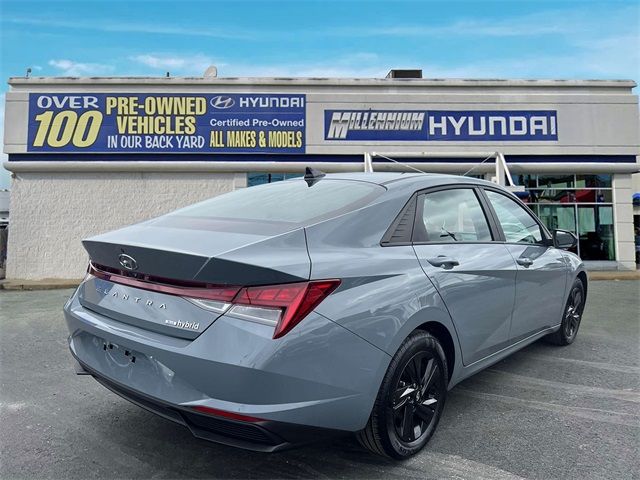 2021 Hyundai Elantra Hybrid Blue