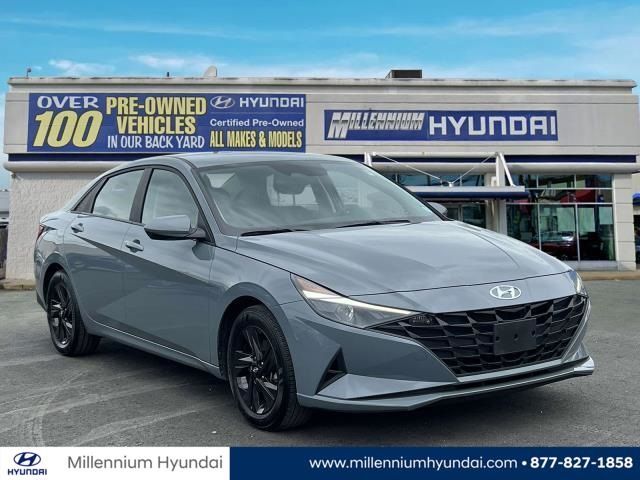 2021 Hyundai Elantra Hybrid Blue