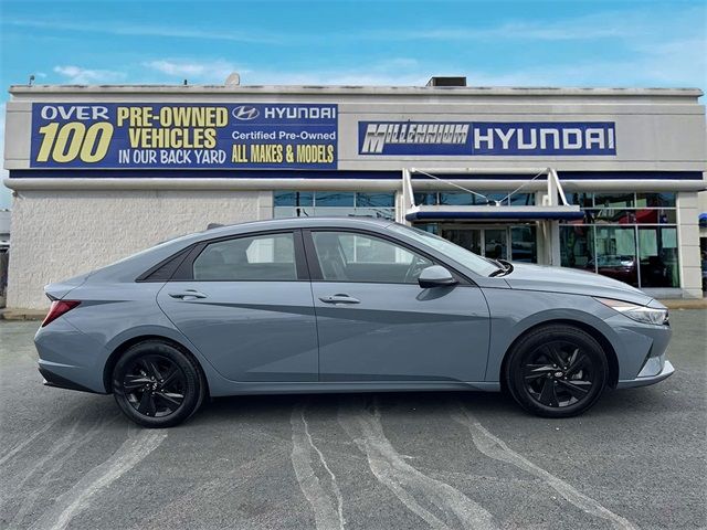 2021 Hyundai Elantra Hybrid Blue